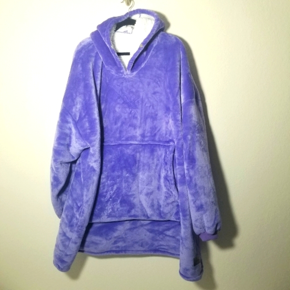 Sweaters - Cozy Purple Oversized Hoodie
